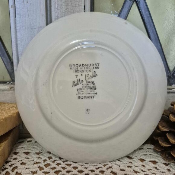 Vintage Broadhurst Kathie Winkle Small Dish & Bowl Set - Romany Pattern - Picture 3 of 10